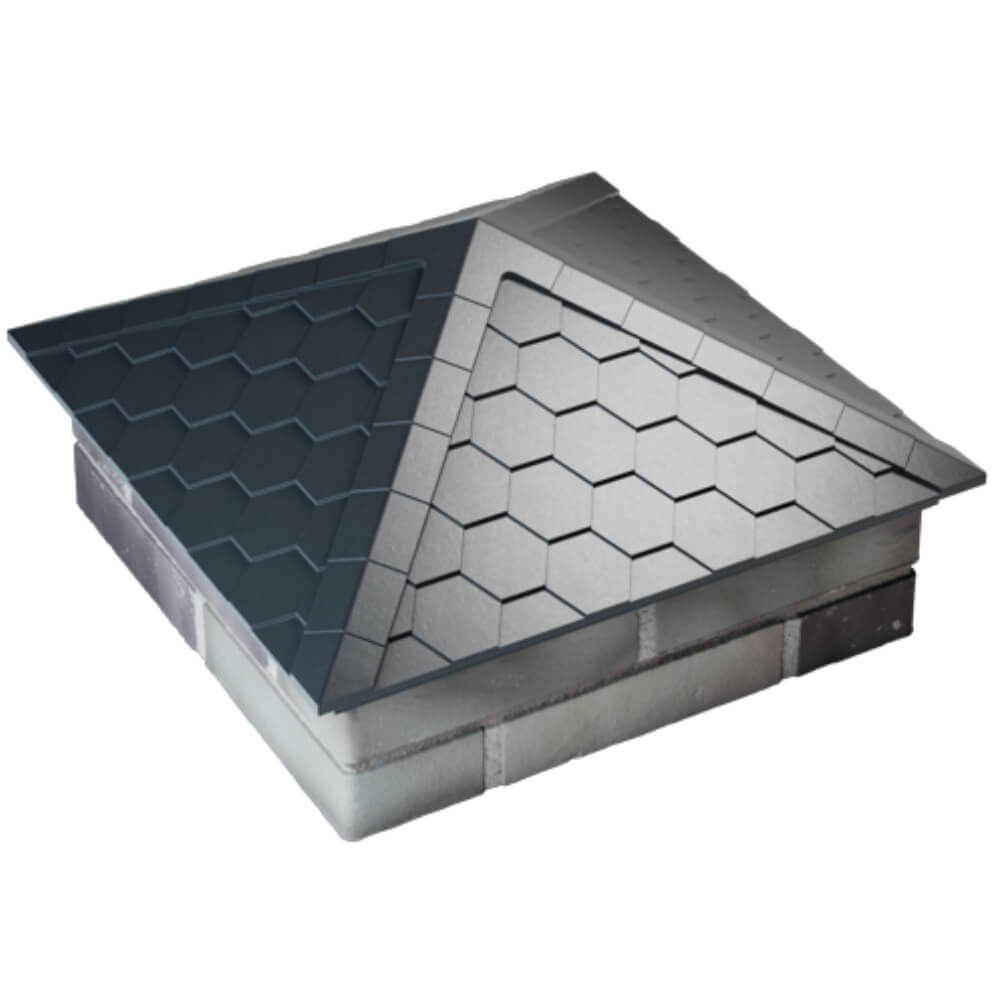 Колпак Zking Эверест Серый на столб 2х2 кирпича (535х535мм) Калуга фото