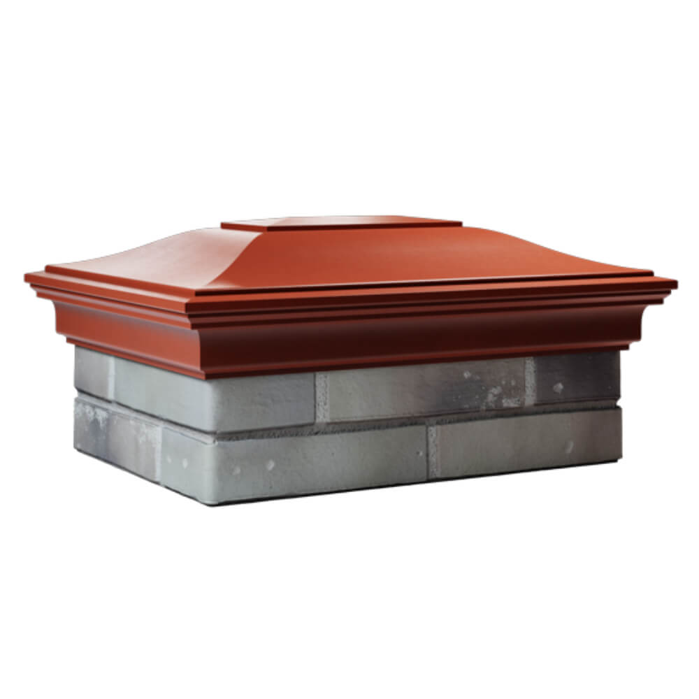 Колпак Zking Монблан Красный на столб 2х1.5 кирпича (515х385мм) в Калуге фото