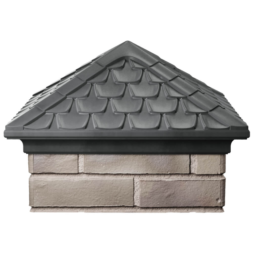 Колпак Zking Эльбрус Серый на столб 1.5х1.5 кирпича (385х385мм) Калуга фото
