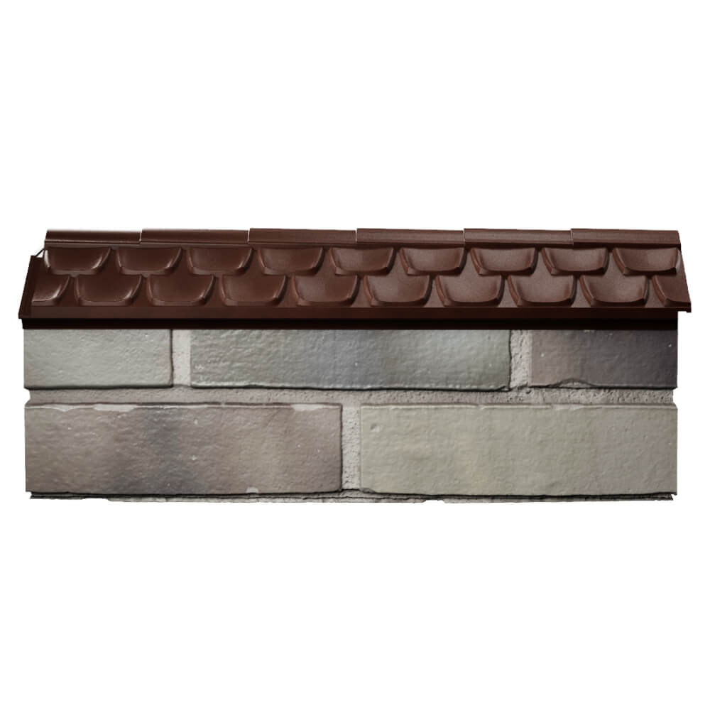 Парапет Zking Эльбрус Коричневый с посадкой на 0.5 кирпича (130мм) в Калуге фото