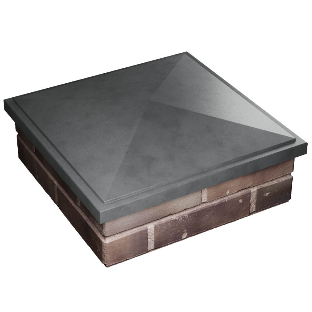 Колпак Zking БонаМоно Серый на столб 2х2 кирпича (515х515, 530х530мм) в Калуге фото