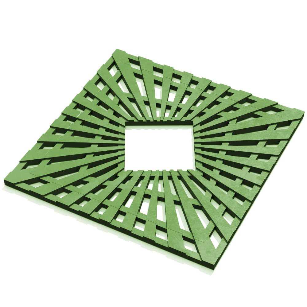 Приствольная решетка для дерева ZKING ATMOSPHERE 1.2х1.2м Зеленая в Калуге фото