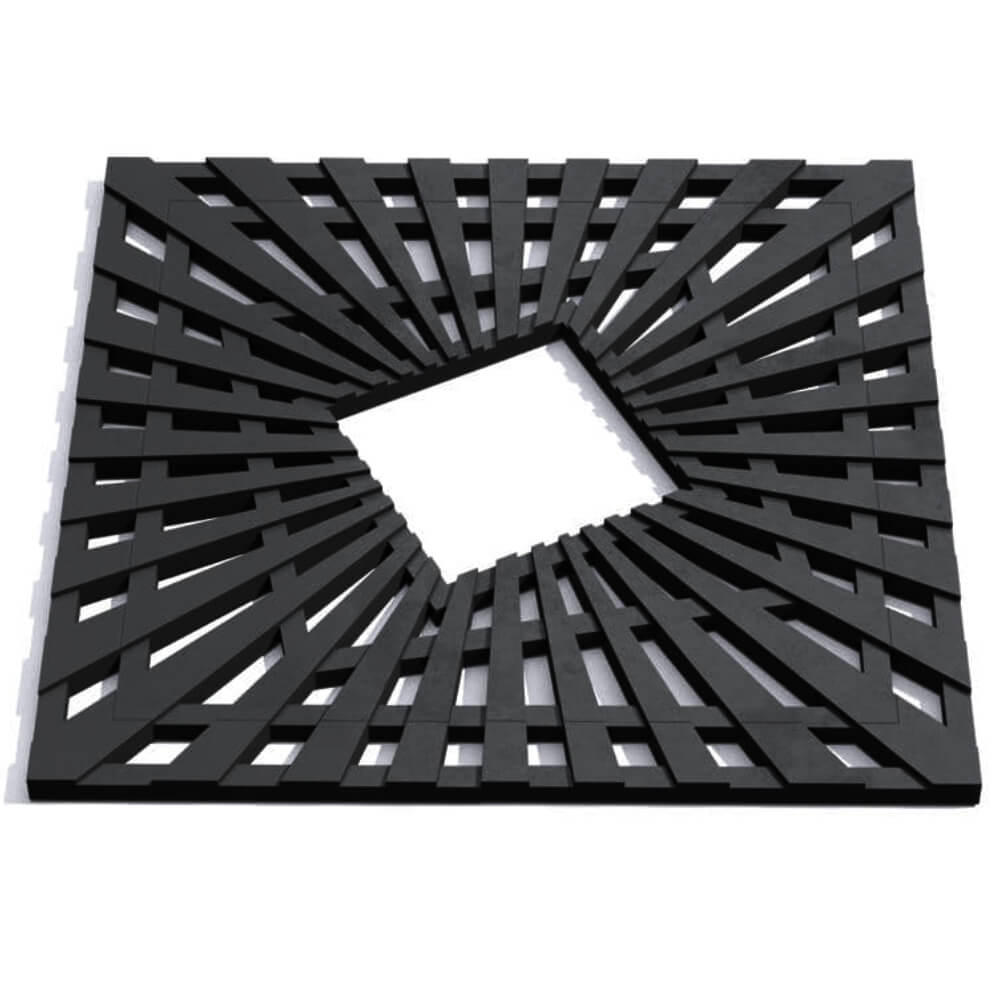 Приствольная решетка для дерева ZKING ATMOSPHERE 1.2х1.2м Черная Калуга фото