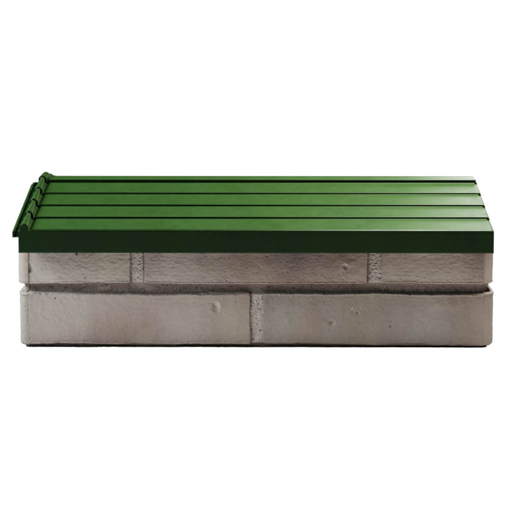 Парапет Zking Бона ХайТек Зеленый с посадкой на 1 кирпич (200/225/255мм) в Калуге фото