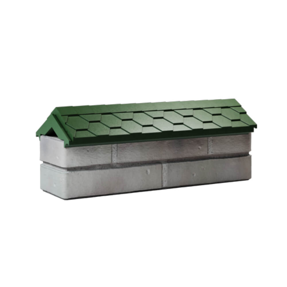 Парапет Zking Эверест Зеленый с посадкой на 0.5 кирпича (130мм) Калуга фото