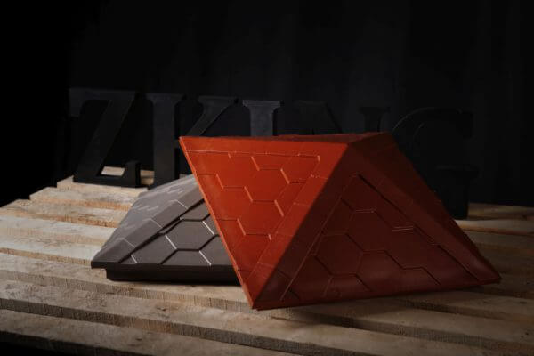 Колпак Zking Эверест Красный на столб 1.5х1.5 кирпича (390х390мм) в Калуге фото