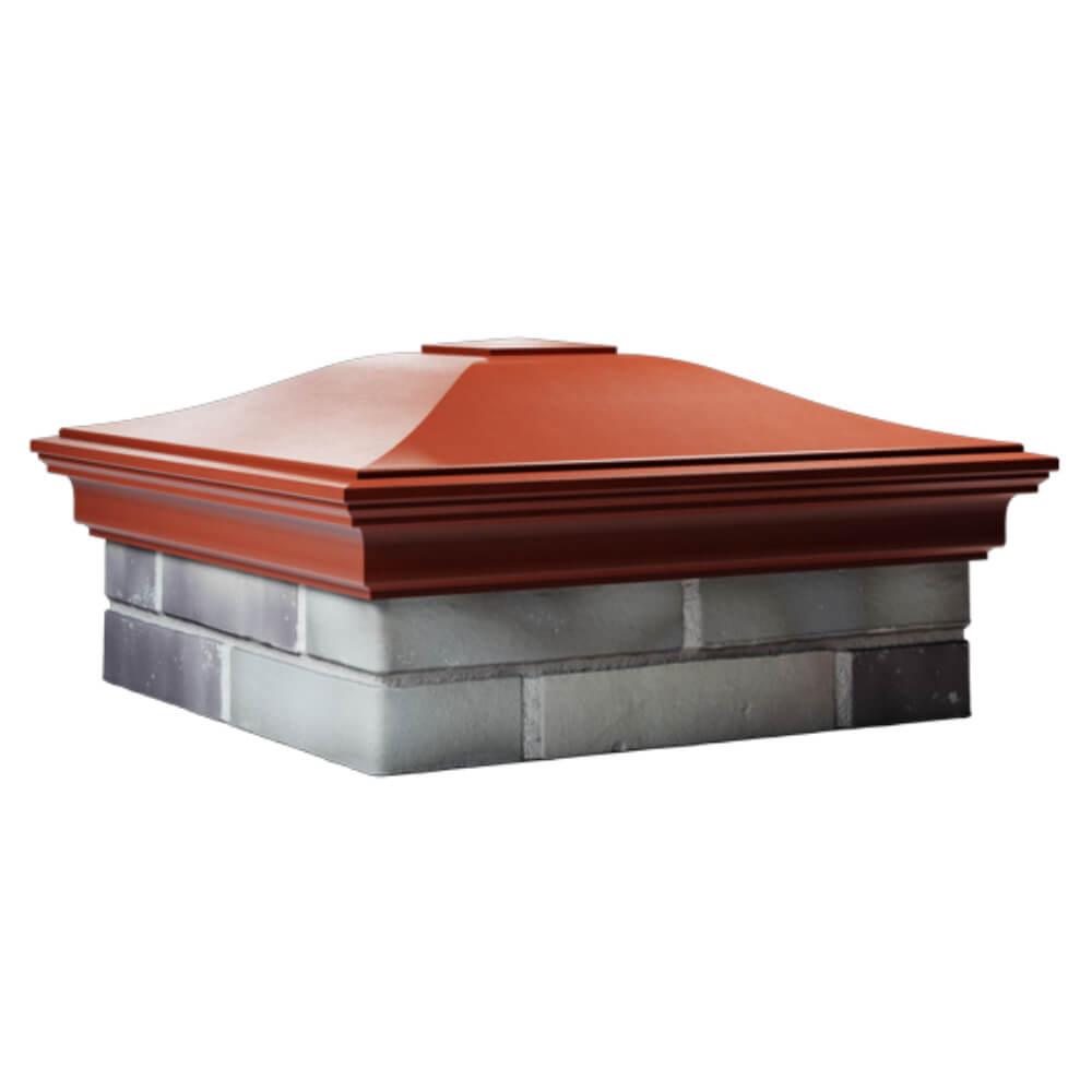 Колпак Zking Монблан Красный на столб 2х2 кирпича (515х515мм) в Калуге фото