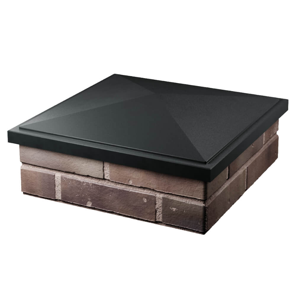 Колпак Zking БонаМоно Черный на столб 2х2 кирпича (515х515, 530х530мм) в Калуге фото