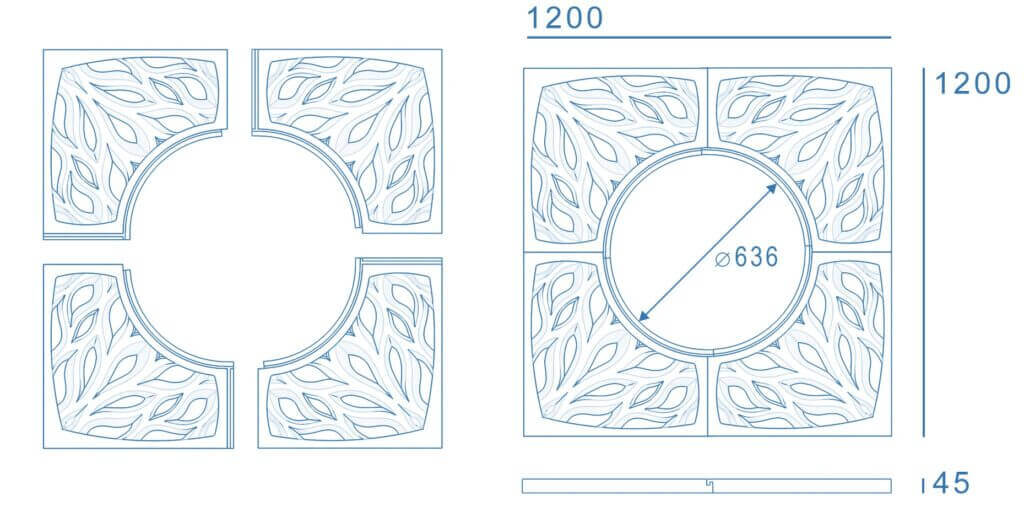 Приствольная решетка для дерева ZKING CRUST 1.2х1.2м Черная в Калуге фото