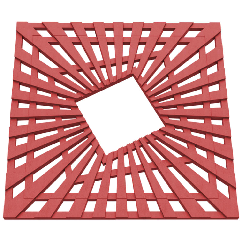 Приствольная решетка для дерева ZKING ATMOSPHERE 1.2х1.2м Красная в Калуге фото