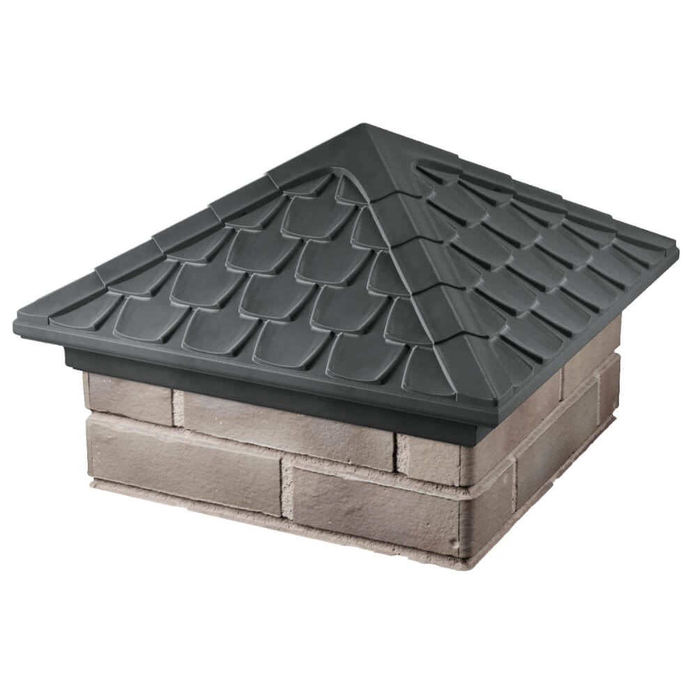 Колпак Zking Эльбрус Серый на столб 1.5х1.5 кирпича (385х385мм) в Калуге фото