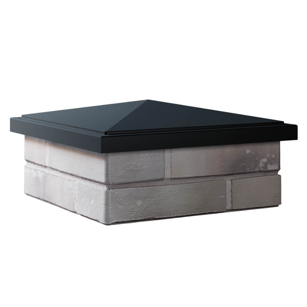 Колпак Zking БонаМоно Черный на столб 1.5х1.5 кирпича (385х385, 400х400мм) в Калуге фото