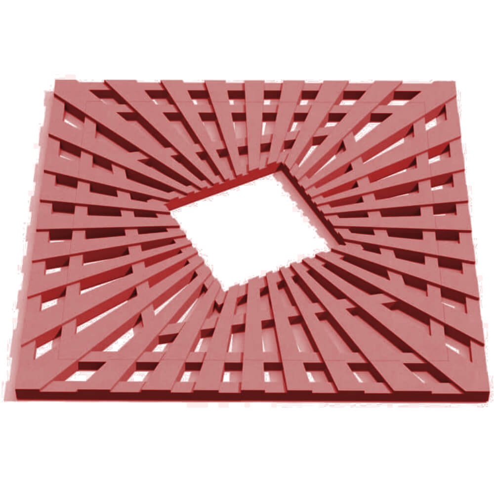 Приствольная решетка для дерева ZKING ATMOSPHERE 1.2х1.2м Красная Калуга фото