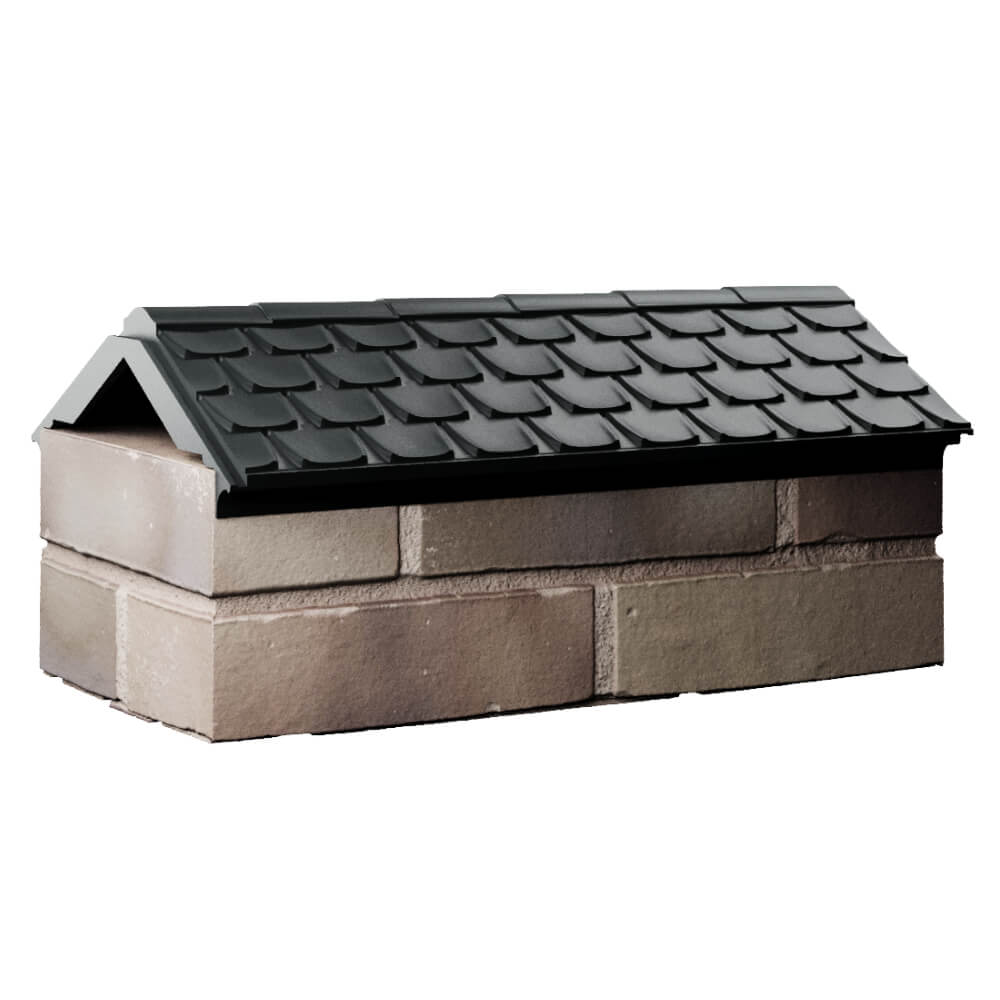 Парапет Zking Эльбрус Черный с посадкой на 1 кирпич (255мм) Калуга фото