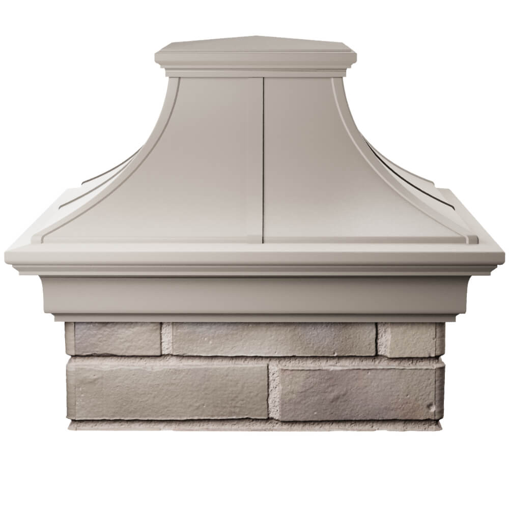 Колпак Zking Монблан Премиум Бежевый на столб 1.5х1.5 кирпича (385х385мм) Калуга фото