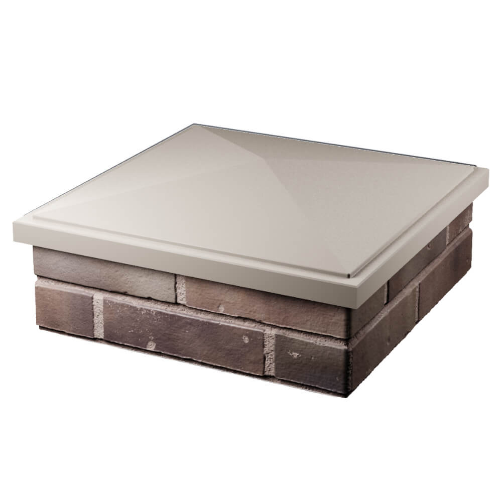 Колпак Zking БонаМоно Бежевый на столб 2х2 кирпича (515х515, 530х530мм) в Калуге фото