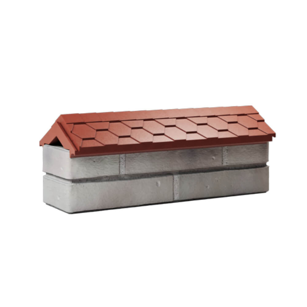 Парапет Zking Эверест Красный с посадкой на 0.5 кирпича (130мм) Калуга фото