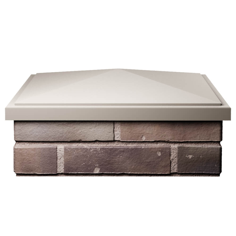 Колпак Zking БонаМоно Бежевый на столб 2х2 кирпича (515х515, 530х530мм) Калуга фото