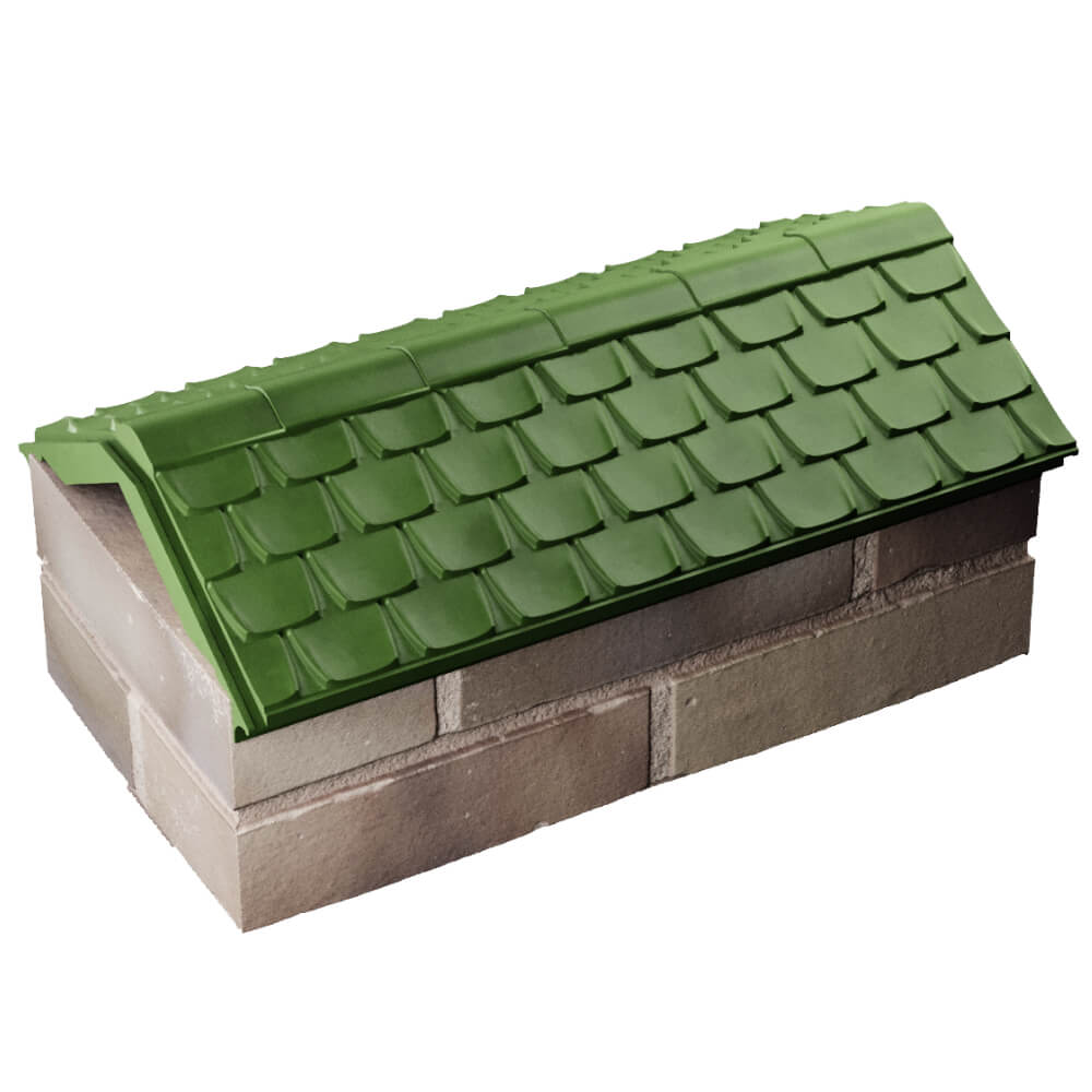 Парапет Zking Эльбрус Зеленый с посадкой на 1 кирпич (255мм) в Калуге фото