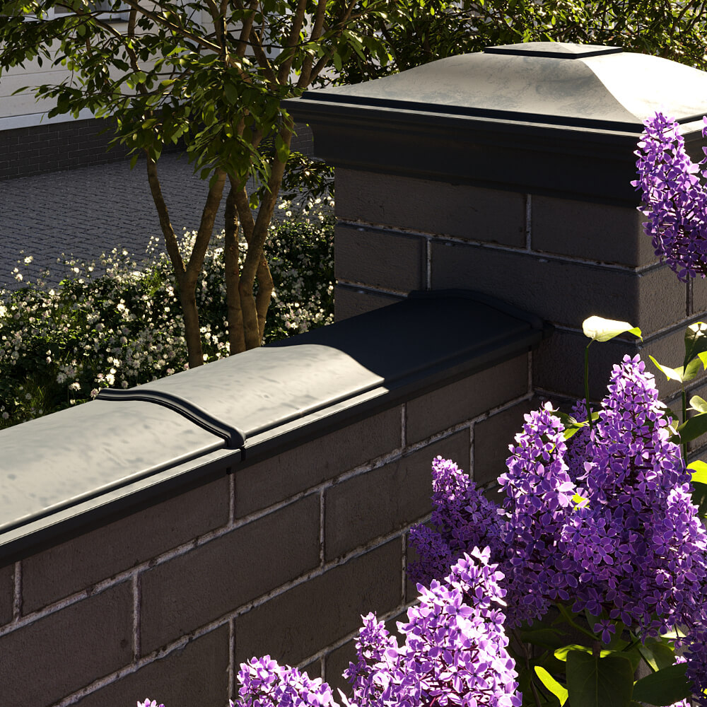 Парапет Zking Монблан Черный посадка на 0.5 кирпича (130мм) в Калуге фото