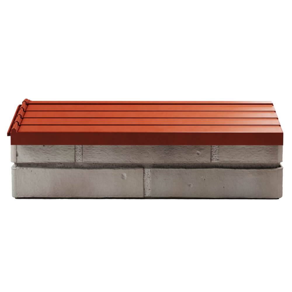 Парапет Zking Бона ХайТек Красный с посадкой на 1 кирпич (200/225/255мм) в Калуге фото