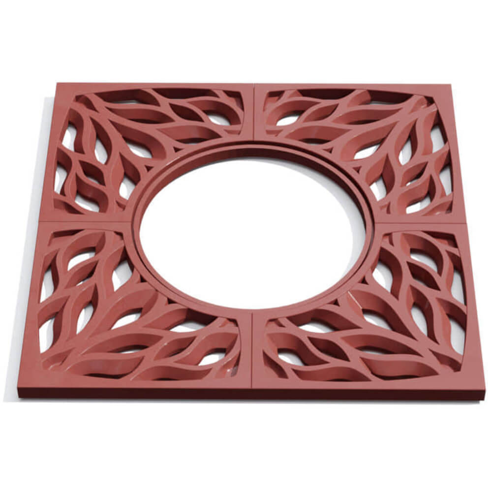 Приствольная решетка для дерева ZKING CRUST 1.2х1.2м Красная Калуга фото