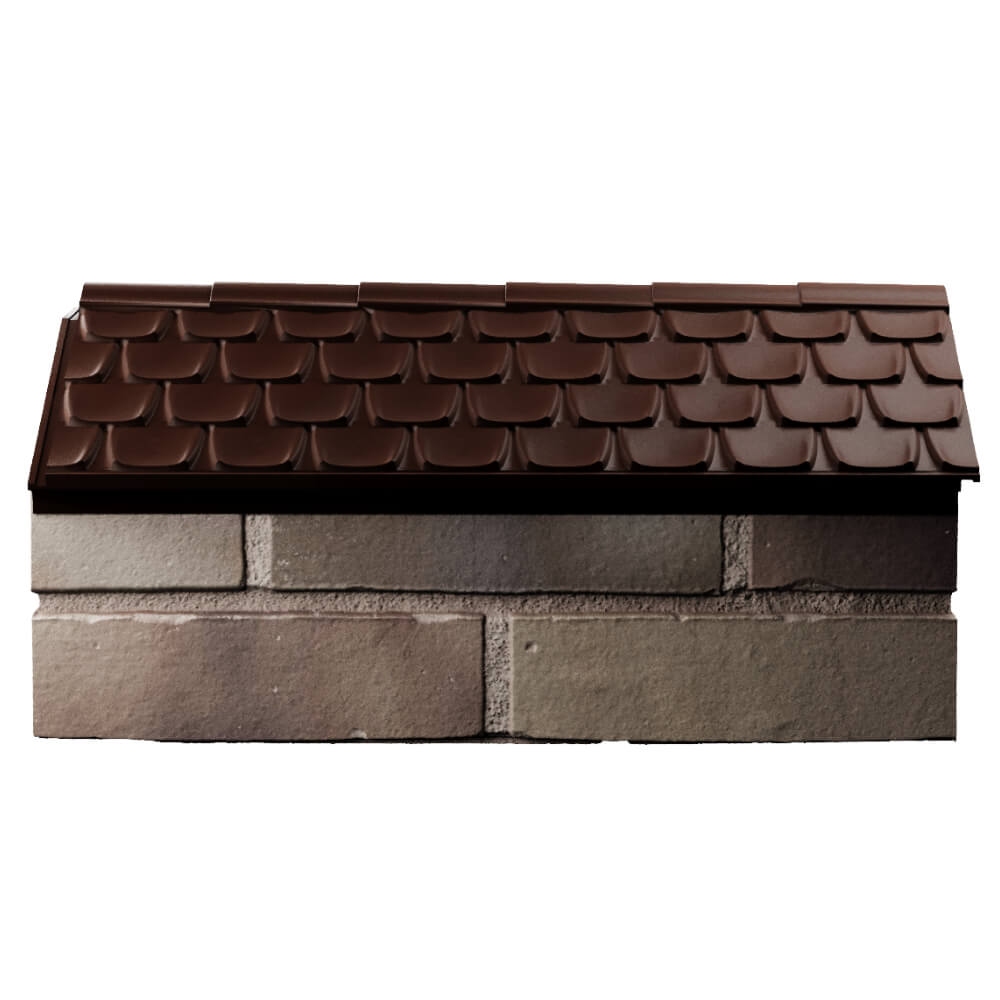 Парапет Zking Эльбрус Коричневый с посадкой на 1 кирпич (255мм) в Калуге фото