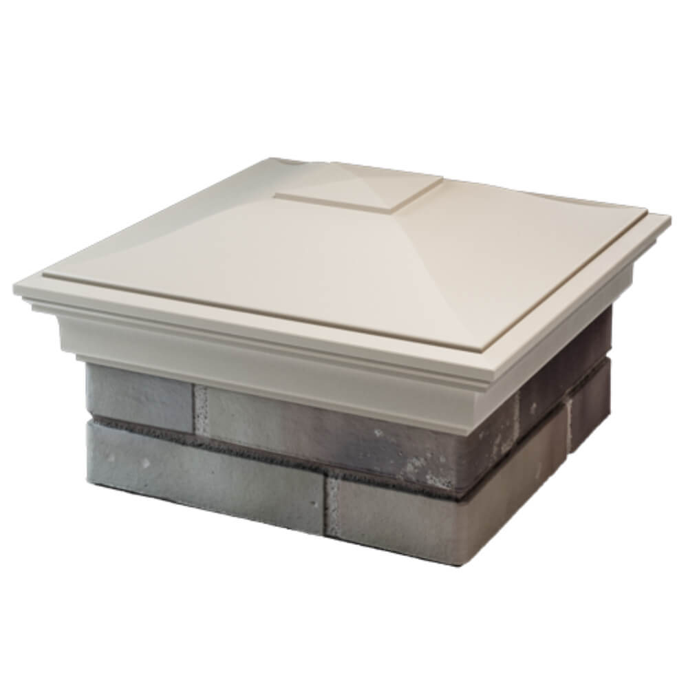 Колпак Zking Монблан Бежевый на столб 1.5х1.5 кирпича (385х385мм) в Калуге фото