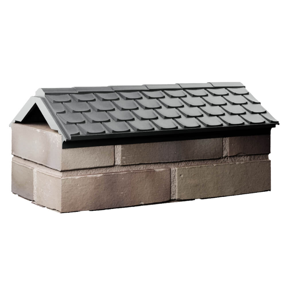 Парапет Zking Эльбрус Серый с посадкой на 1 кирпич (255мм) Калуга фото