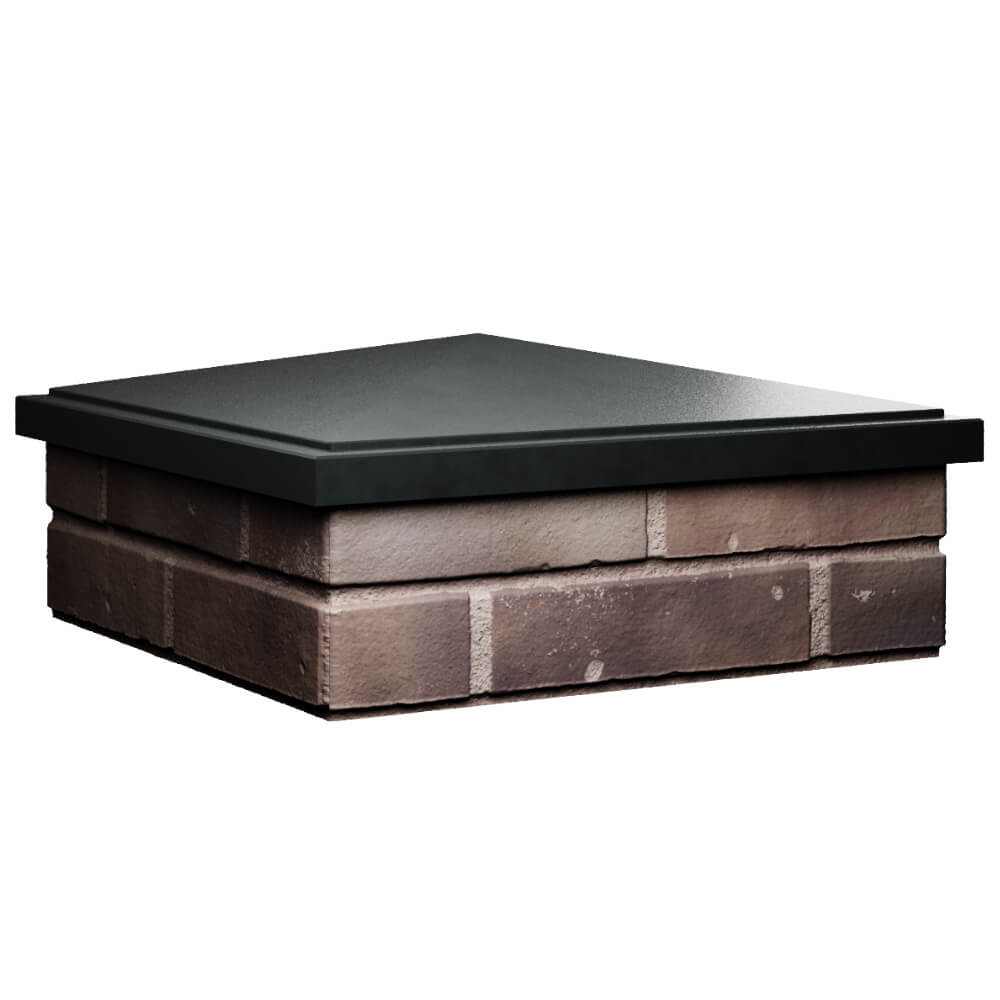 Колпак Zking БонаМоно Черный на столб 2х2 кирпича (515х515, 530х530мм) в Калуге фото