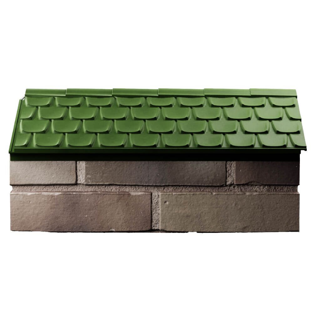 Парапет Zking Эльбрус Зеленый с посадкой на 1 кирпич (255мм) в Калуге фото