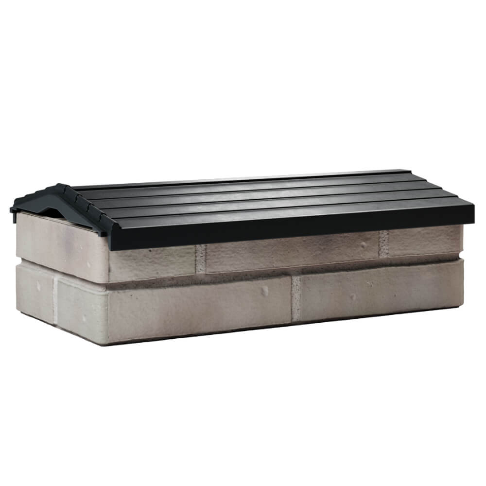 Парапет Zking Бона ХайТек Черный с посадкой на 1 кирпич (200/225/255мм) Калуга фото