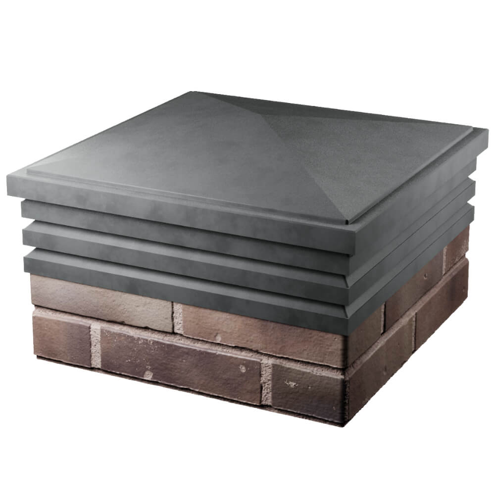 Колпак Zking Бона ХайТек Серый на столб 2х2 кирпича (513х513мм) в Калуге фото