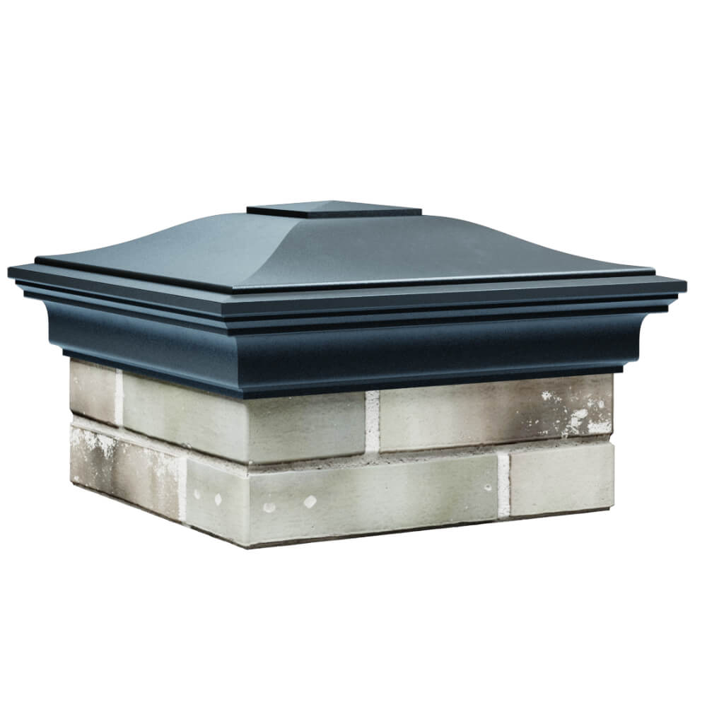 Колпак Zking Монблан Серый на столб 1.5х1.5 кирпича (385х385мм) в Калуге фото