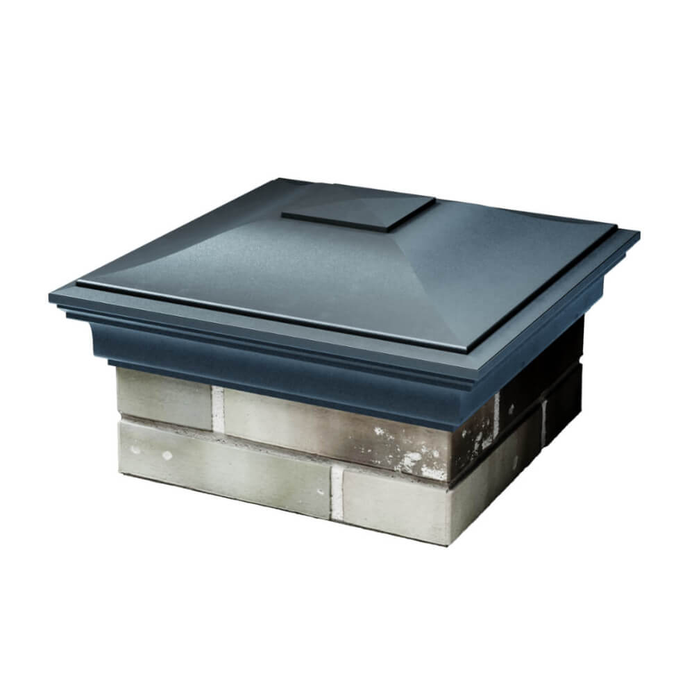 Колпак Zking Монблан Серый на столб 1.5х1.5 еврокирпича 0.7НФ (355х355мм) в Калуге фото