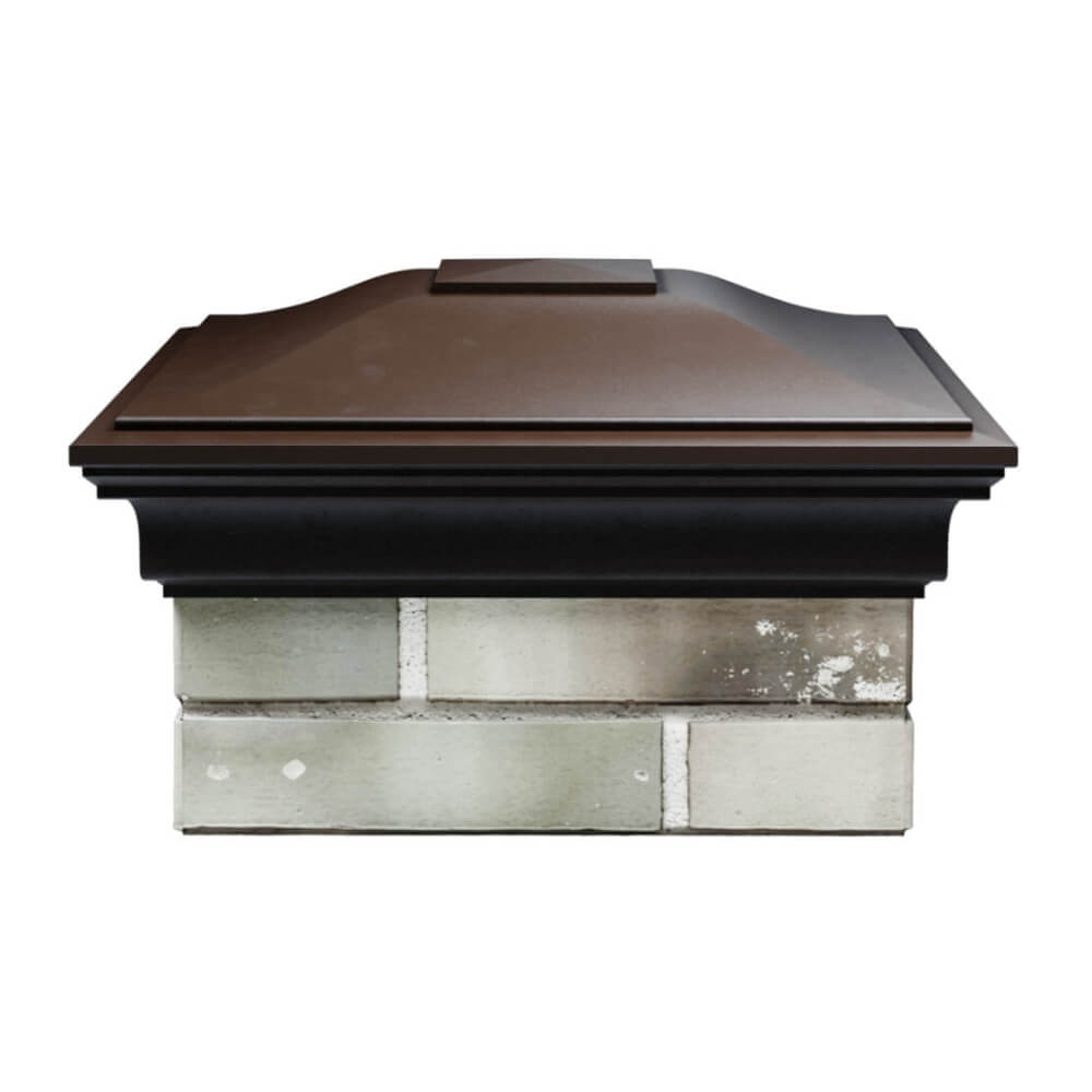 Колпак Zking Монблан Коричневый на столб 1.5х1.5 еврокирпича 0.7НФ (355х355мм) Калуга фото