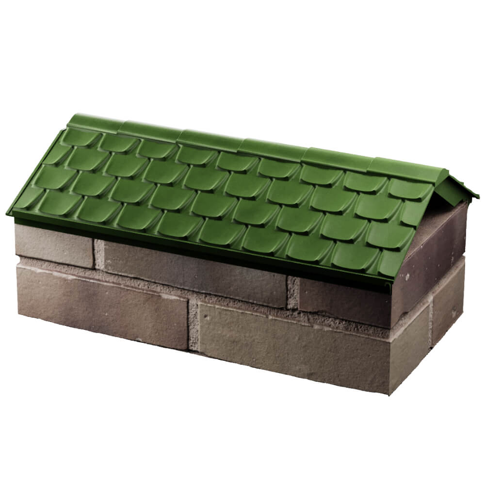 Парапет Zking Эльбрус Зеленый с посадкой на 1 кирпич (255мм) в Калуге фото