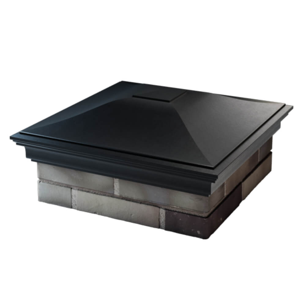 Колпак Zking Монблан Черный на столб 2х2 кирпича (515х515мм) в Калуге фото