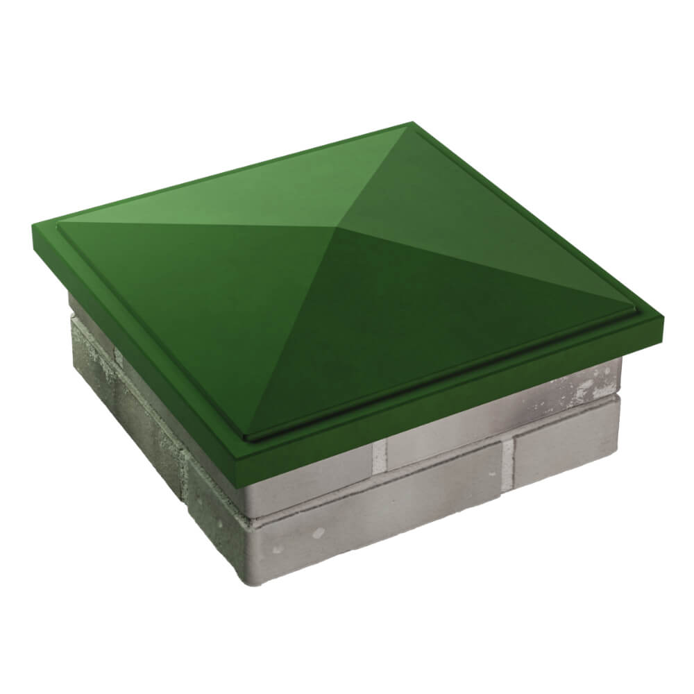 Колпак Zking БонаМоно Зеленый на столб 1.5х1.5 кирпича (385х385, 400х400мм) в Калуге фото