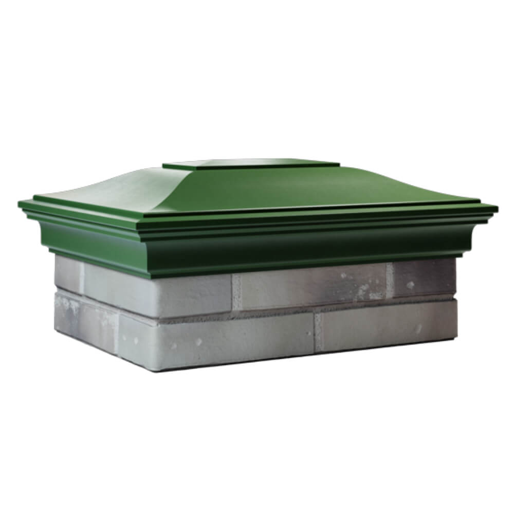 Колпак Zking Монблан Зеленый на столб 2х1.5 кирпича (515х385мм) в Калуге фото