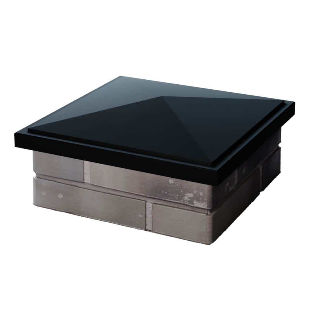 Колпак Zking БонаМоно Черный на столб 1.5х1.5 кирпича (385х385, 400х400мм) в Калуге фото