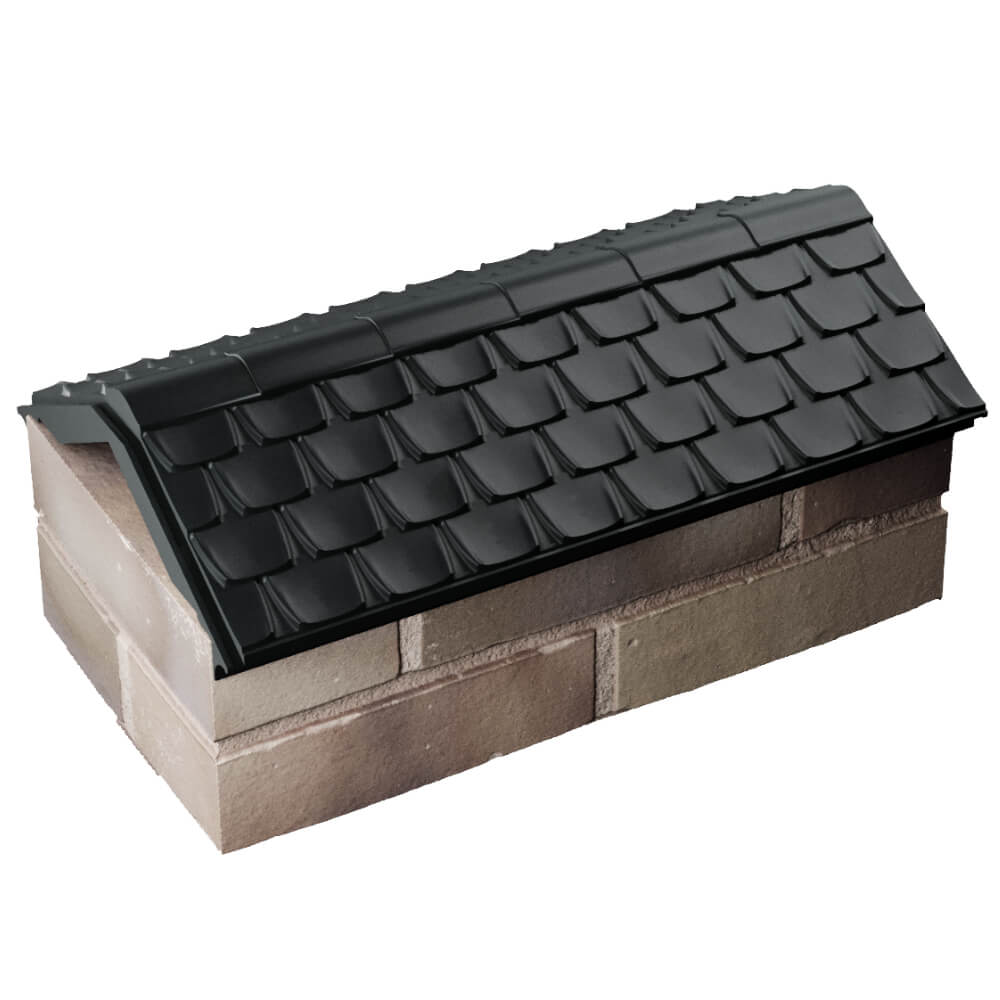 Парапет Zking Эльбрус Черный с посадкой на 1 кирпич (255мм) в Калуге фото