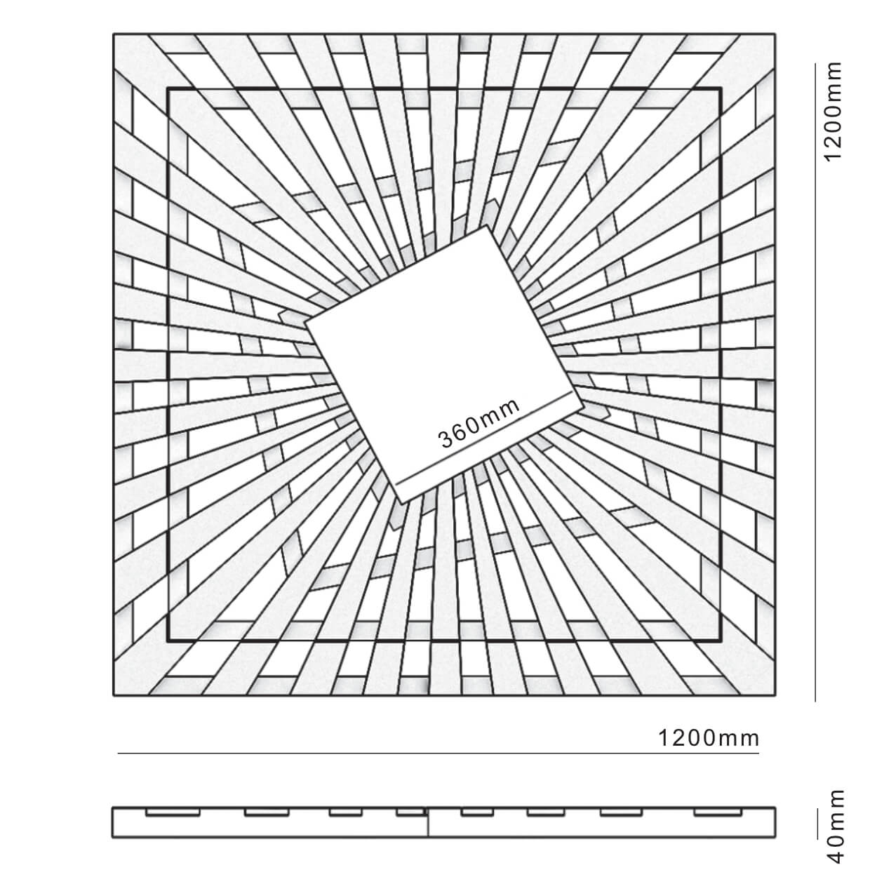 Приствольная решетка для дерева ZKING ATMOSPHERE 1.2х1.2м Черная в Калуге фото
