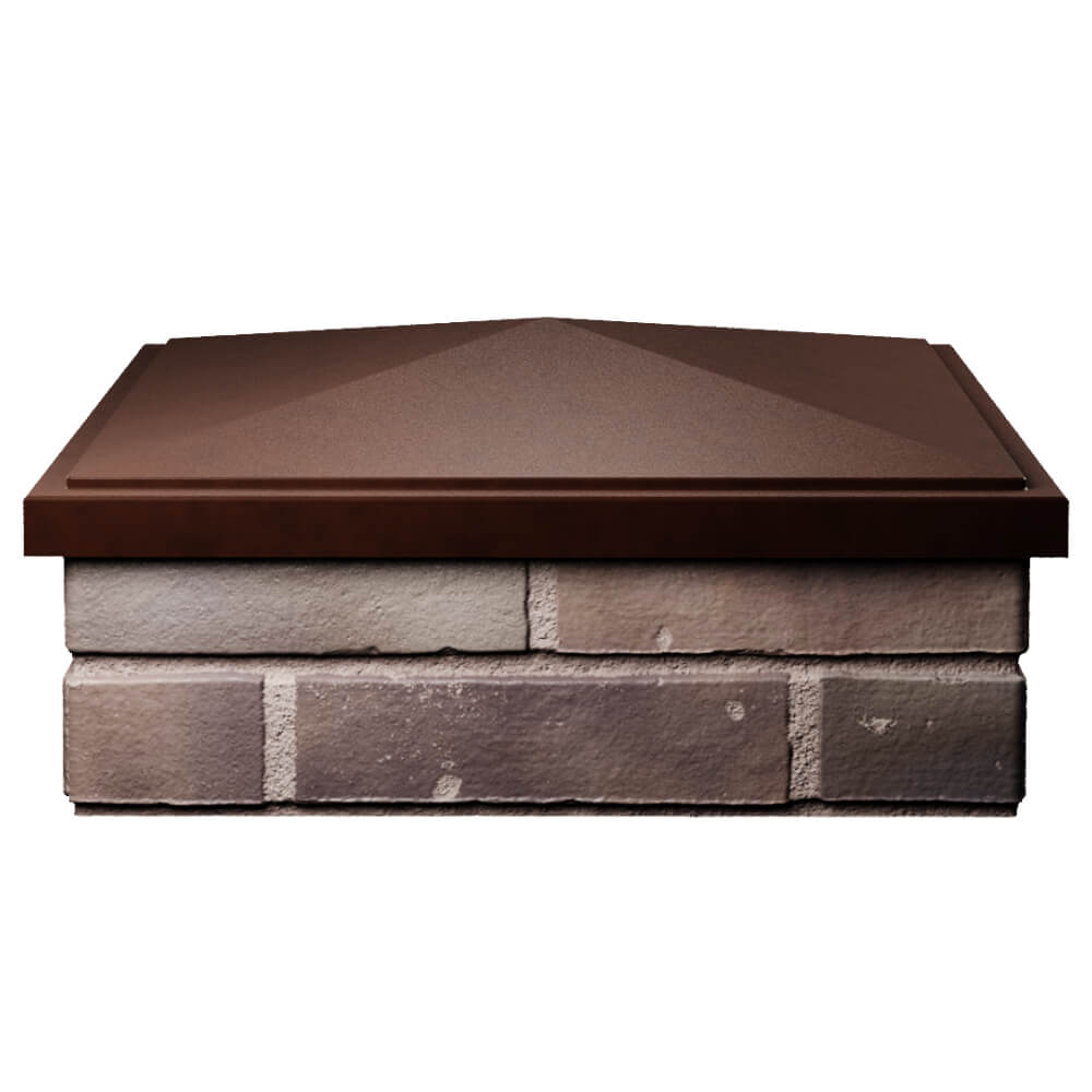 Колпак Zking БонаМоно Коричневый на столб 2х2 кирпича (515х515, 530х530мм) Калуга фото