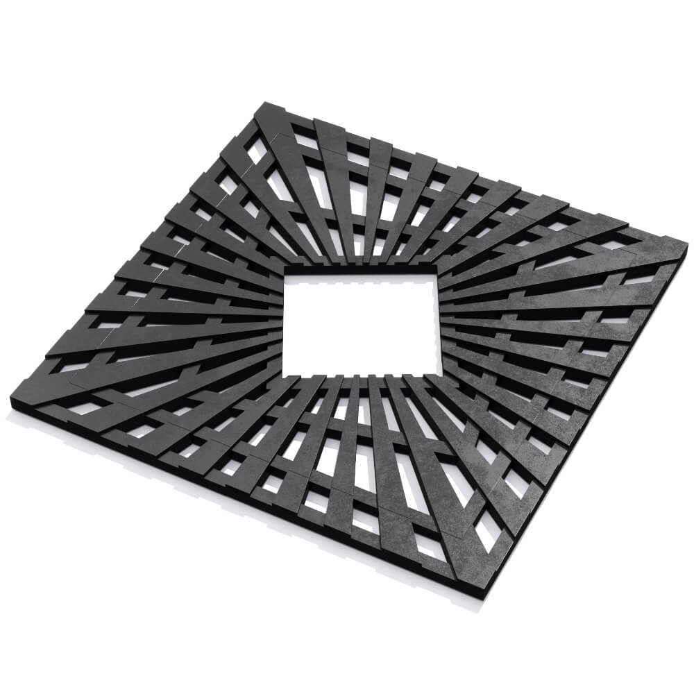 Приствольная решетка для дерева ZKING ATMOSPHERE 1.2х1.2м Черная в Калуге фото