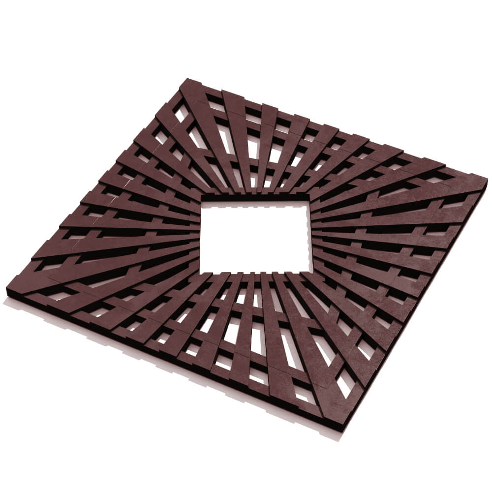 Приствольная решетка для дерева ZKING ATMOSPHERE 1.2х1.2м Коричневая в Калуге фото