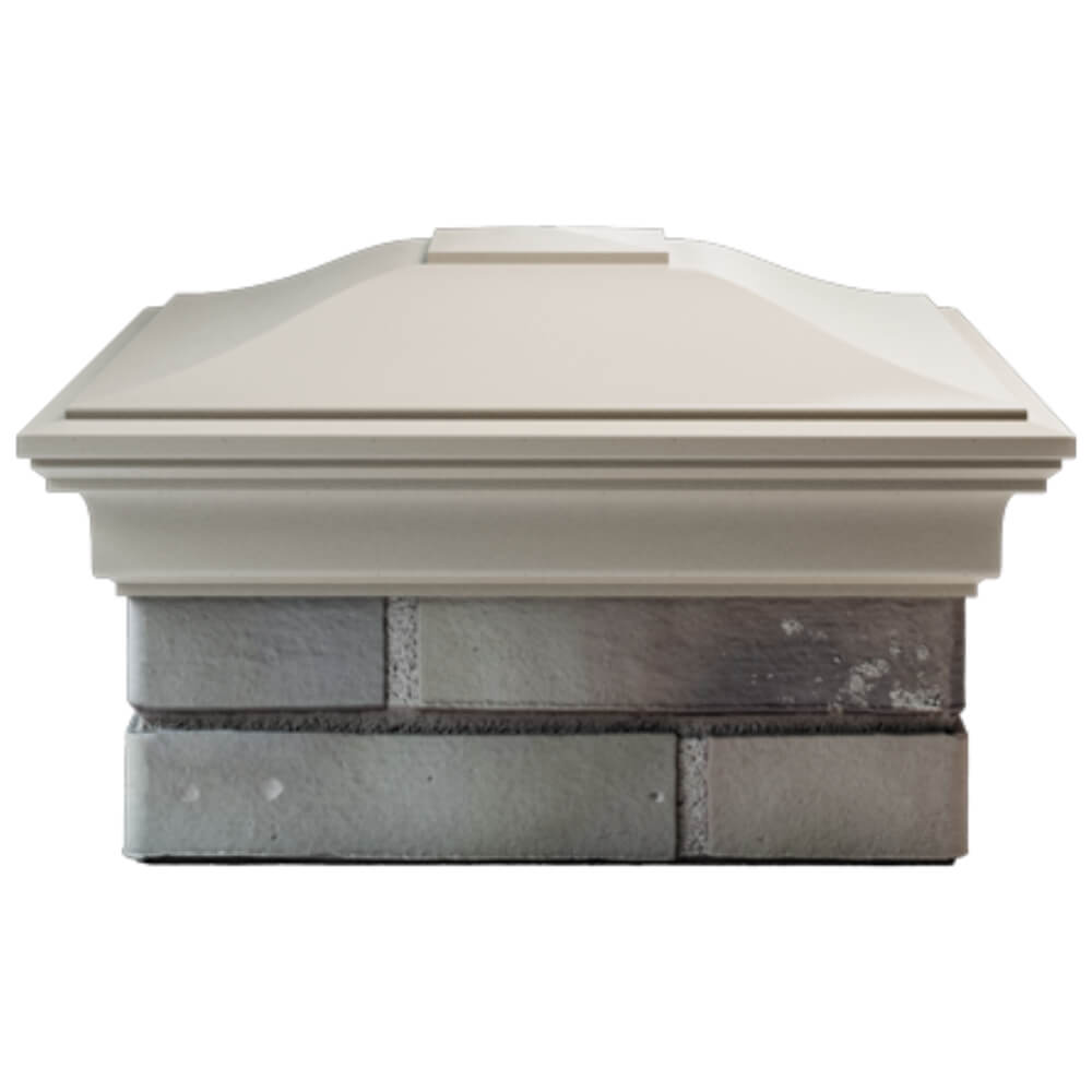 Колпак Zking Монблан Бежевый на столб 1.5х1.5 кирпича (385х385мм) Калуга фото