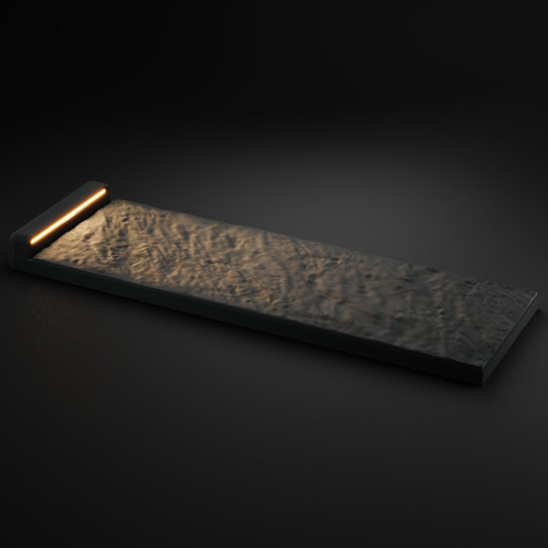 LED Светильник для шаговой плиты STONE Графитовый Серый 330х75х98мм в Калуге фото