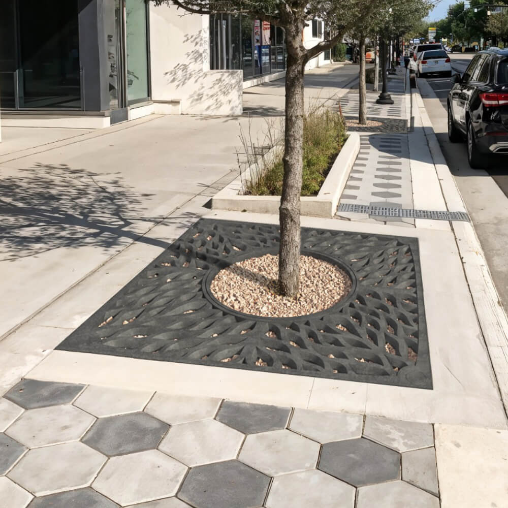 Приствольная решетка для дерева ZKING CRUST 2х2м Черная в Калуге фото