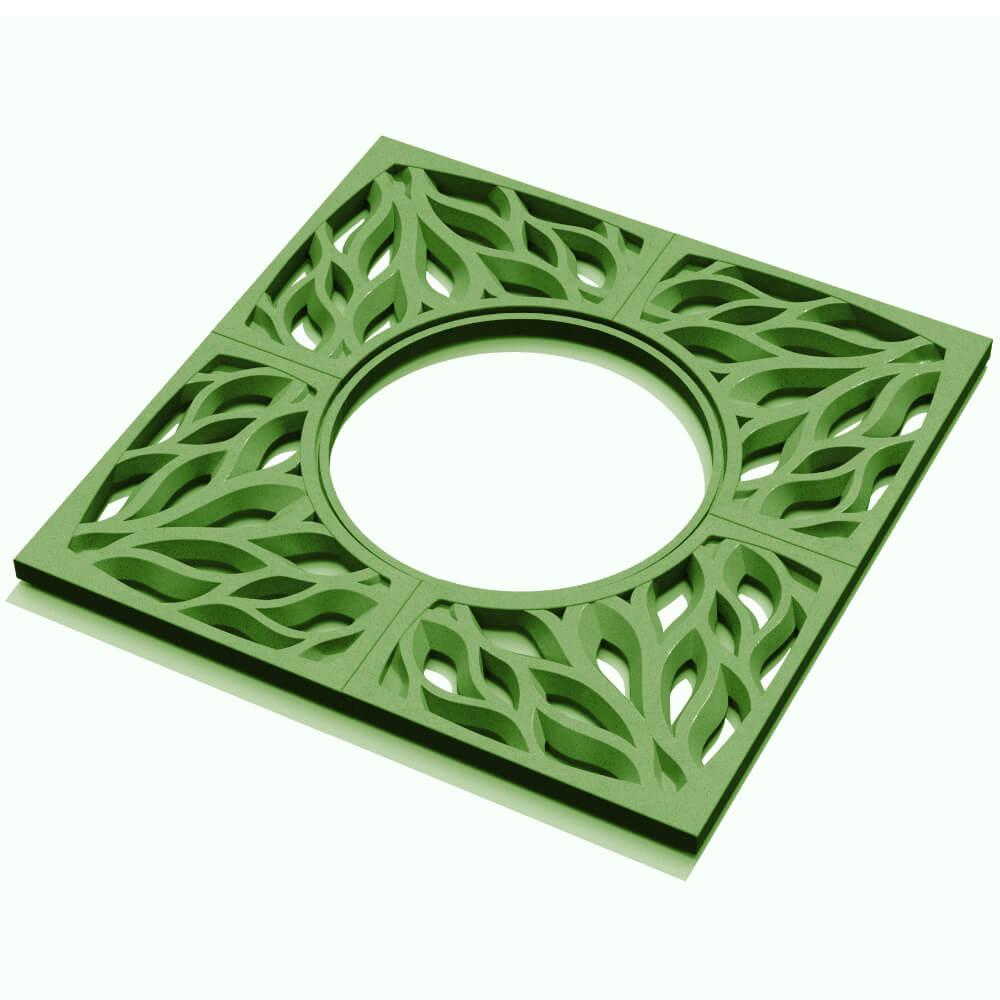 Приствольная решетка для дерева ZKING CRUST 1.2х1.2м Зеленая в Калуге фото